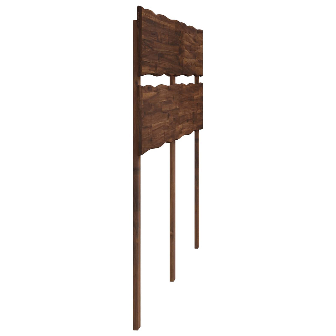 Sengegavl med naturkant ROSTOCK Mørk Brun 120 cm