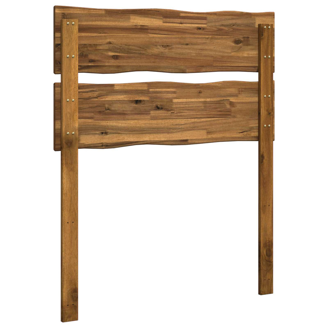 Sengegavl med levende kant ROSTOCK Naturfarvet 75 cm