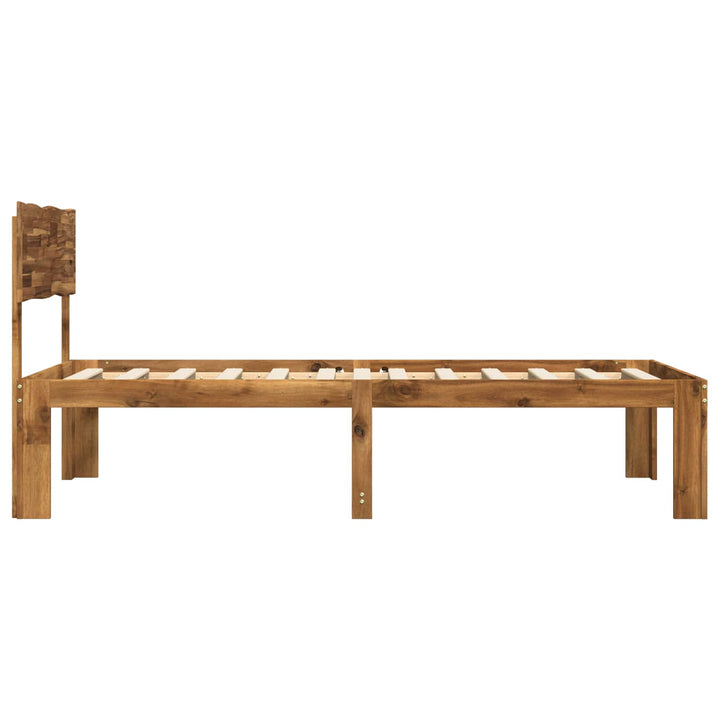 Enkelt Sengebund med Hovedgærde ROSTOCK Naturfarvet 75 x 190 cm