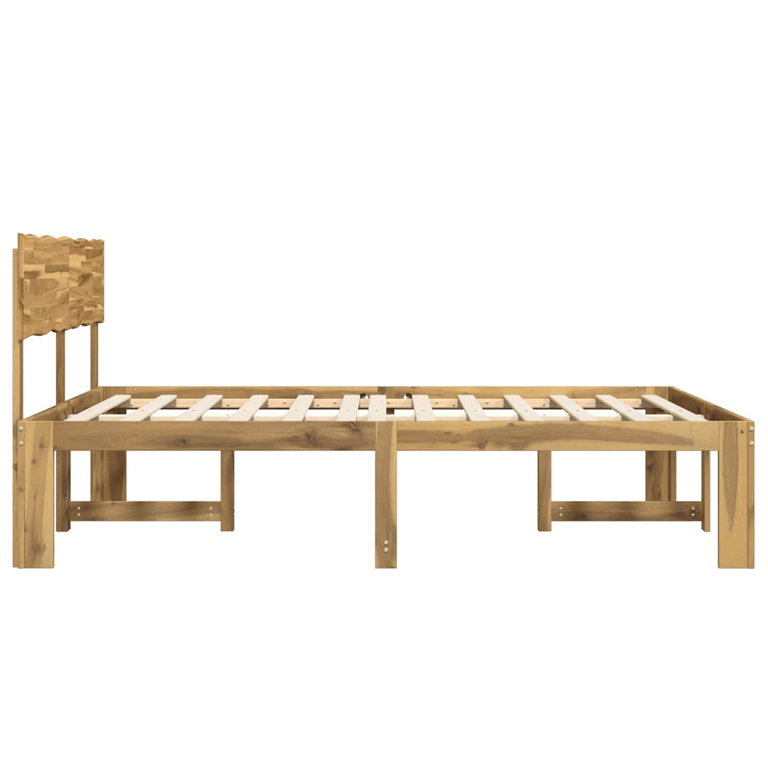 Dobbelt Sengestel med Hovedgærde ROSTOCK Hvid 135 x 190 cm