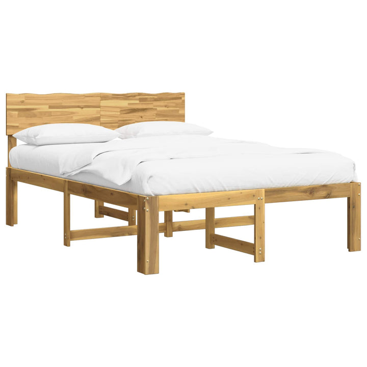 Dobbelt Sengestel med Hovedgærde ROSTOCK Hvid 140 x 190 cm