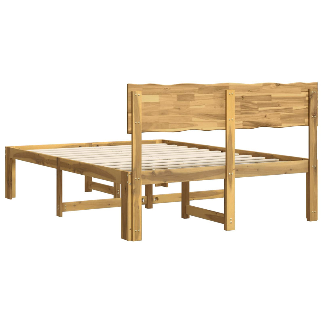 Dobbelt Sengestel med Hovedgærde ROSTOCK Hvid 140 x 190 cm