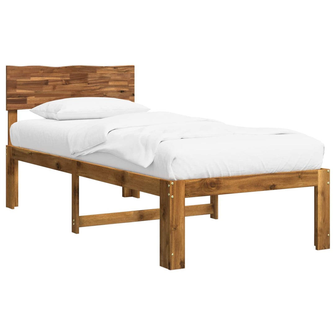 Enkelt Sengebund med Hovedgærde ROSTOCK Naturfarvet 80 x 200 cm