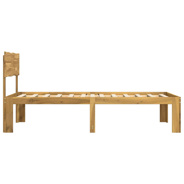 Enkelt Sengebund med Hovedgærde ROSTOCK Hvid 100 x 200 cm