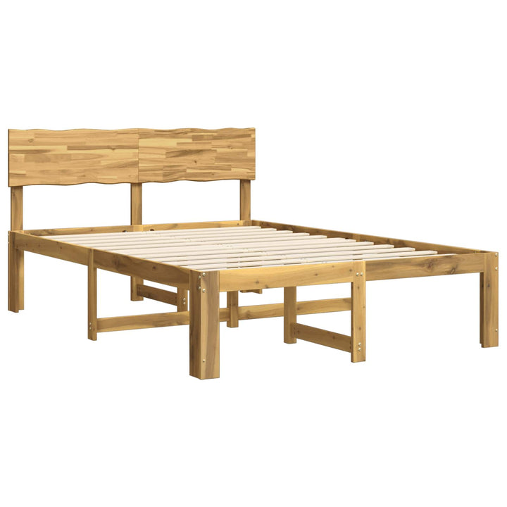 Dobbelt Sengestel med Hovedgærde ROSTOCK Hvid 140 x 200 cm