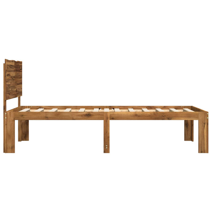 Enkelt Sengebund med Hovedgærde ROSTOCK Naturfarvet 75 x 190 cm