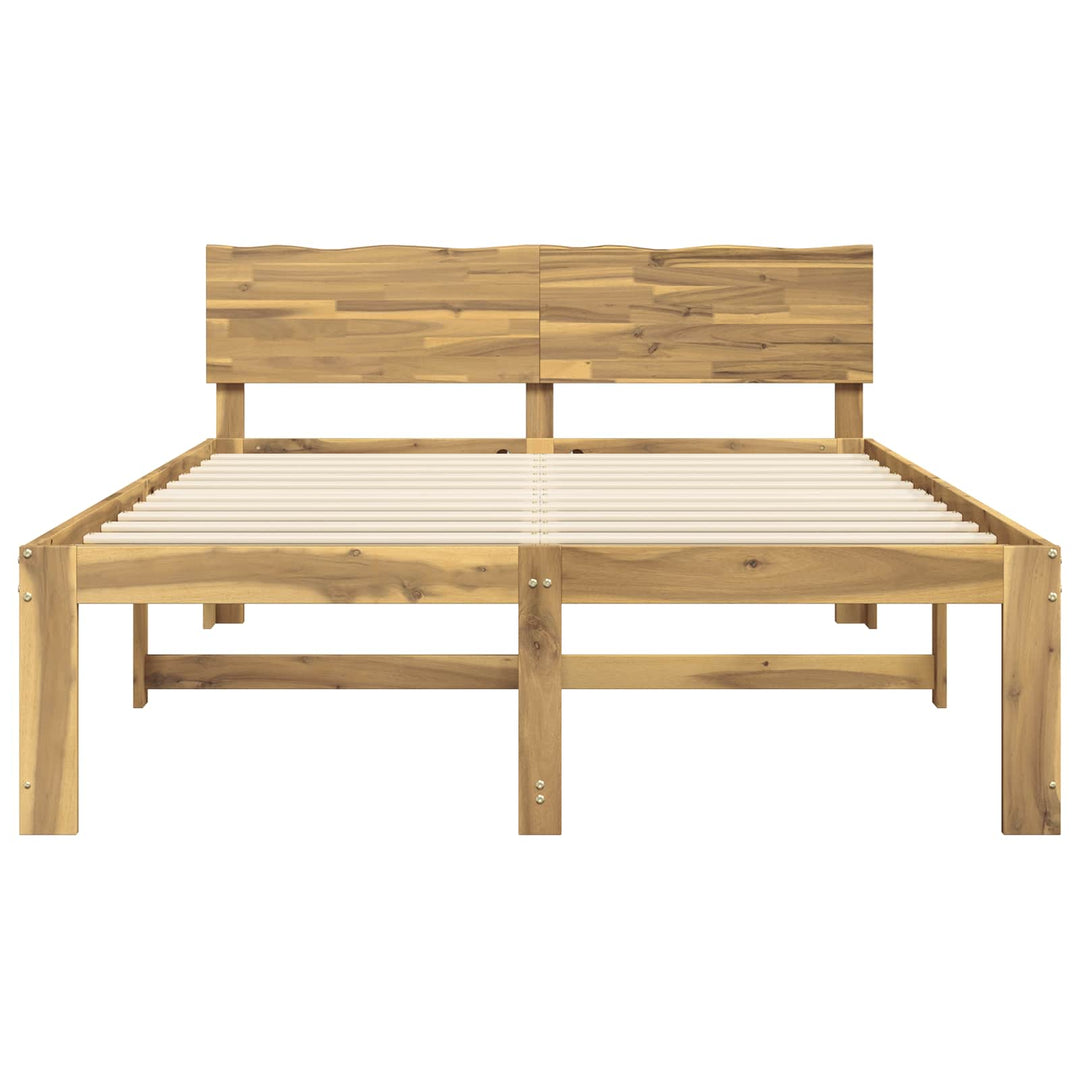 Dobbelt Sengestel med Hovedgærde ROSTOCK Hvid 120 x 190 cm