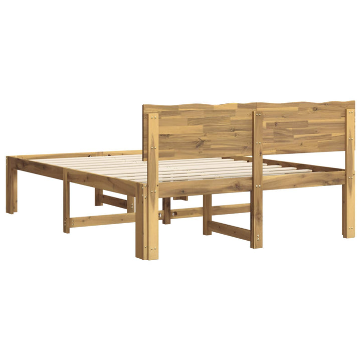 Dobbelt Sengestel med Hovedgærde ROSTOCK Hvid 135 x 190 cm