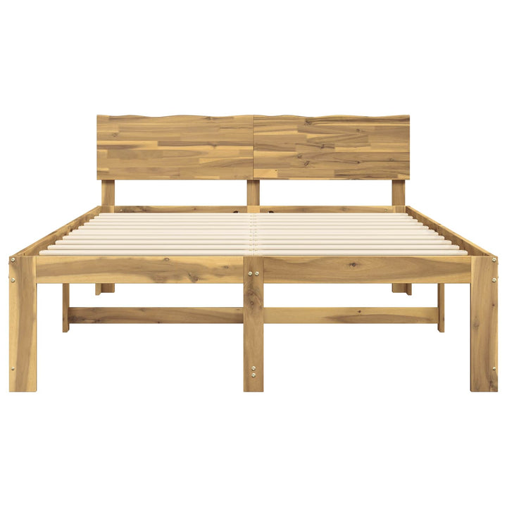 Dobbelt Sengestel med Hovedgærde ROSTOCK Hvid 135 x 190 cm