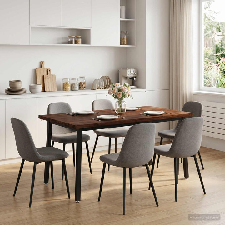 Dining table med live edge 160 x 70 x 75 cm Massivt Akacietræ