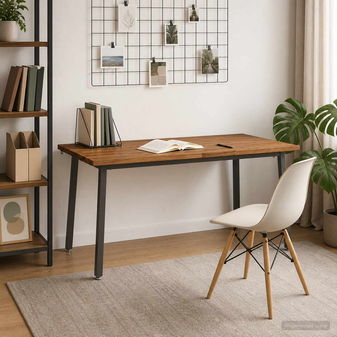 Dining table med live edge 160 x 80 x 75 cm Massivt Akacietræ