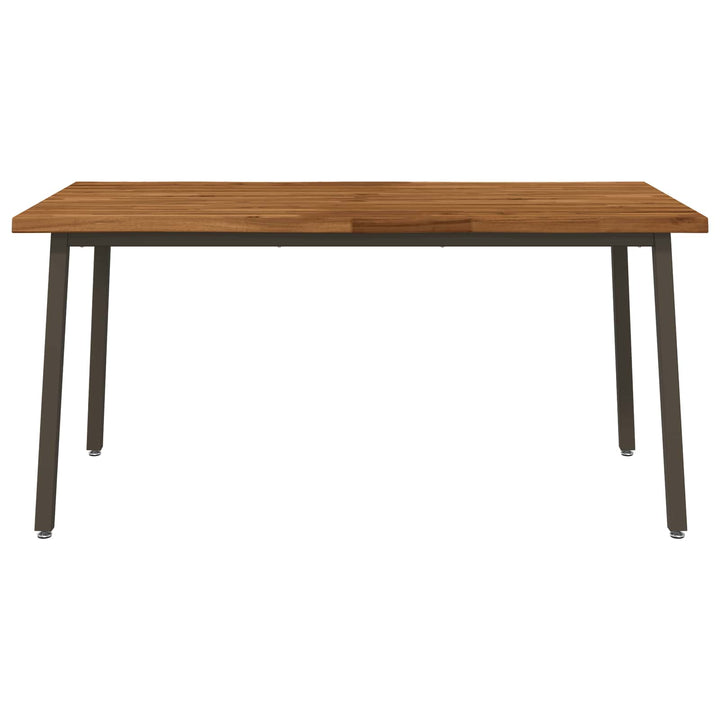 Dining table med live edge 160 x 80 x 75 cm Massivt Akacietræ