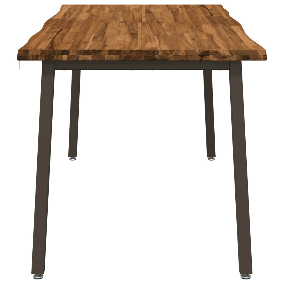 Dining table med live edge 160 x 80 x 75 cm Massivt Akacietræ