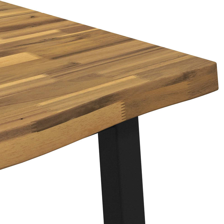 Dining table med live edge 160 x 80 x 75 cm Massivt Akacietræ