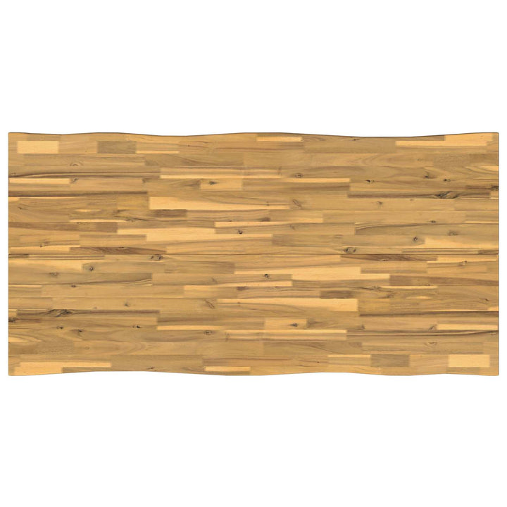Dining table med live edge 160 x 80 x 75 cm Massivt Akacietræ