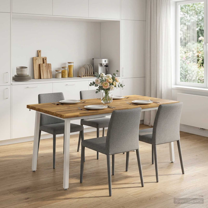 Dining table med live edge 160 x 80 x 75 cm Massivt Akacietræ