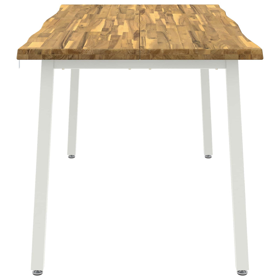 Dining table med live edge 160 x 80 x 75 cm Massivt Akacietræ