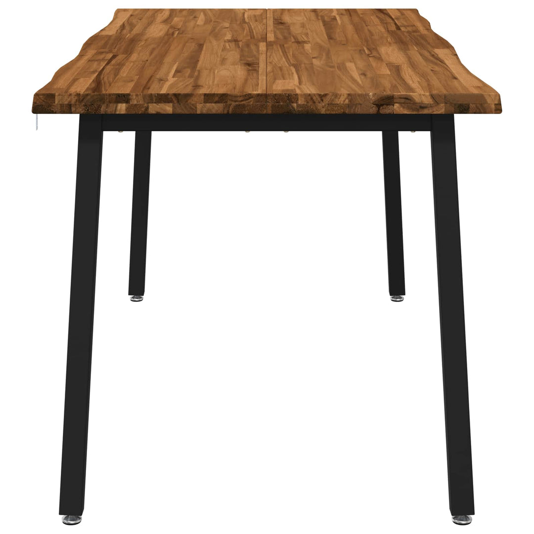 Dining table med live edge 140 x 90 x 75 cm Massivt Akacietræ