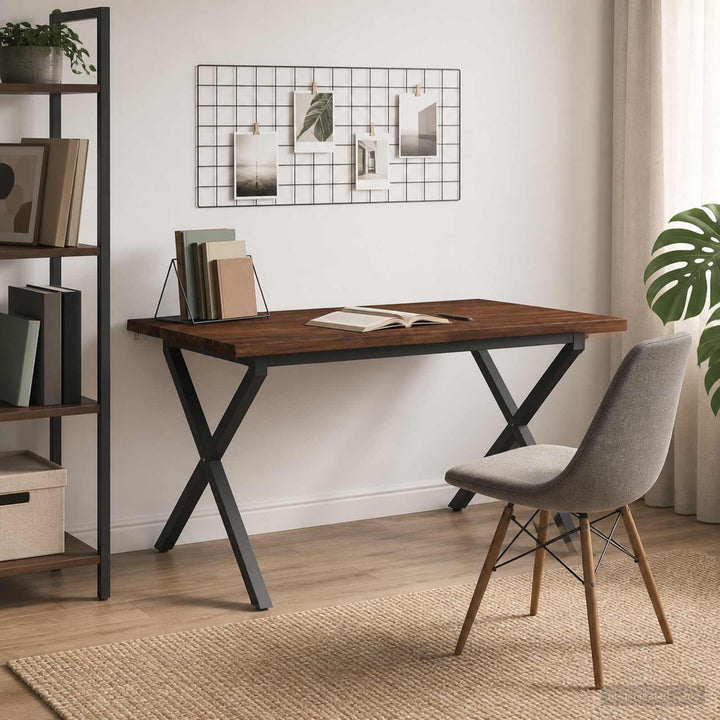 Dining table med live edge 140 x 80 x 75 cm Massivt Akacietræ