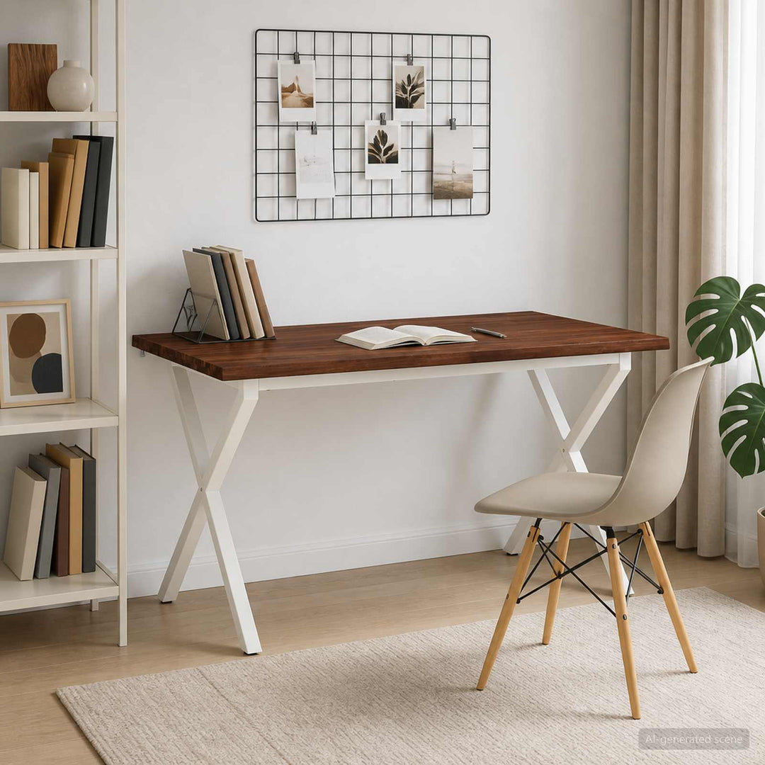 Dining table med live edge 140 x 80 x 75 cm Massivt Akacietræ