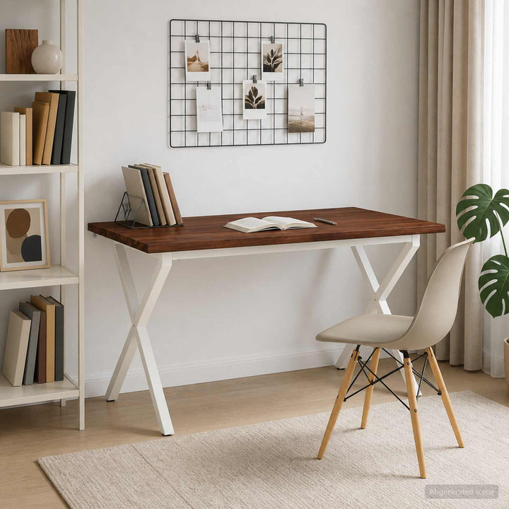 Dining table med live edge 140 x 80 x 75 cm Massivt Akacietræ