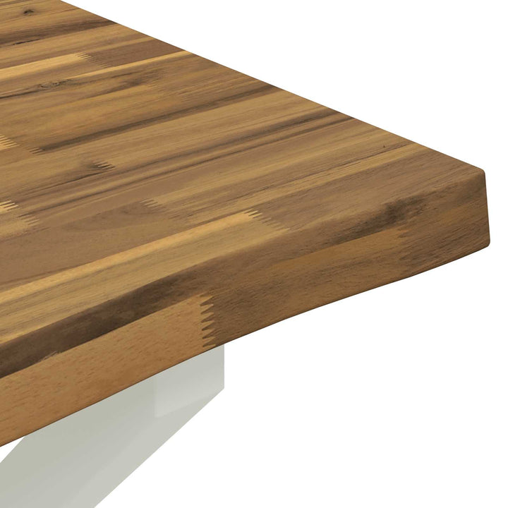 Dining table med live edge 140 x 80 x 75 cm Massivt Akacietræ