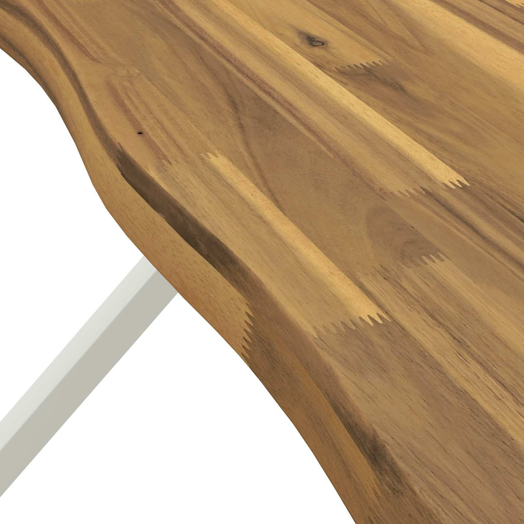 Dining table med live edge 140 x 80 x 75 cm Massivt Akacietræ