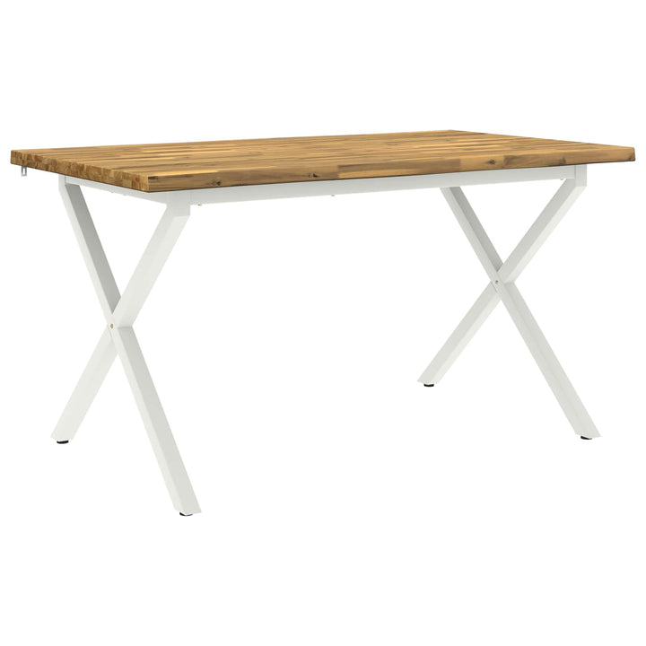 Dining table med live edge 140 x 80 x 75 cm Massivt Akacietræ