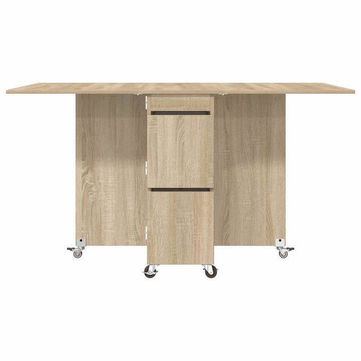 Spisebord 140 x 80 x 77 cm Konstrueret træ Sonoma-eg