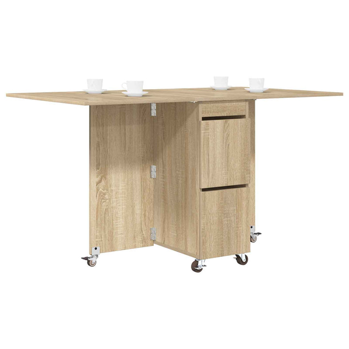 Spisebord 140 x 80 x 77 cm Konstrueret træ Sonoma-eg