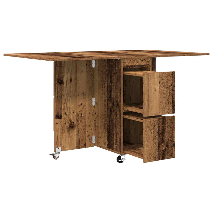 Spisebord 140 x 80 x 77 cm Konstrueret træ Gammelt træ