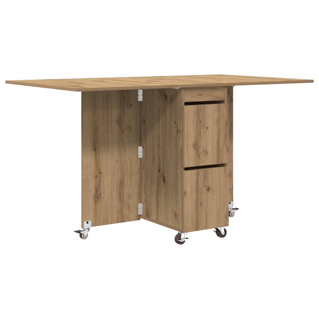 Spisebord 140 x 80 x 77 cm Konstrueret træ Artisan-eg