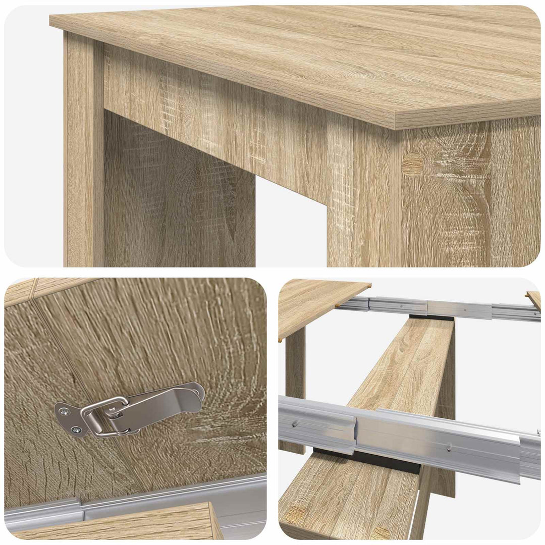 Spisebord 180 x 85 x 75 cm Konstrueret træ Sonoma-eg