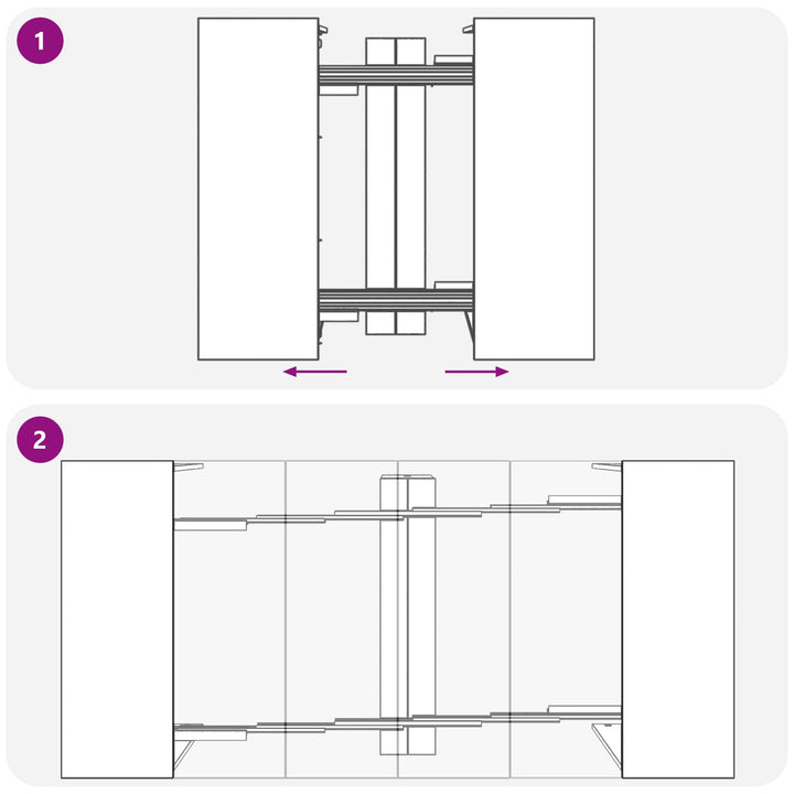 Spisebord 180 x 85 x 75 cm Konstrueret træ Sonoma-eg