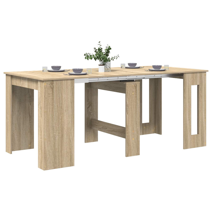 Spisebord 180 x 85 x 75 cm Konstrueret træ Sonoma-eg