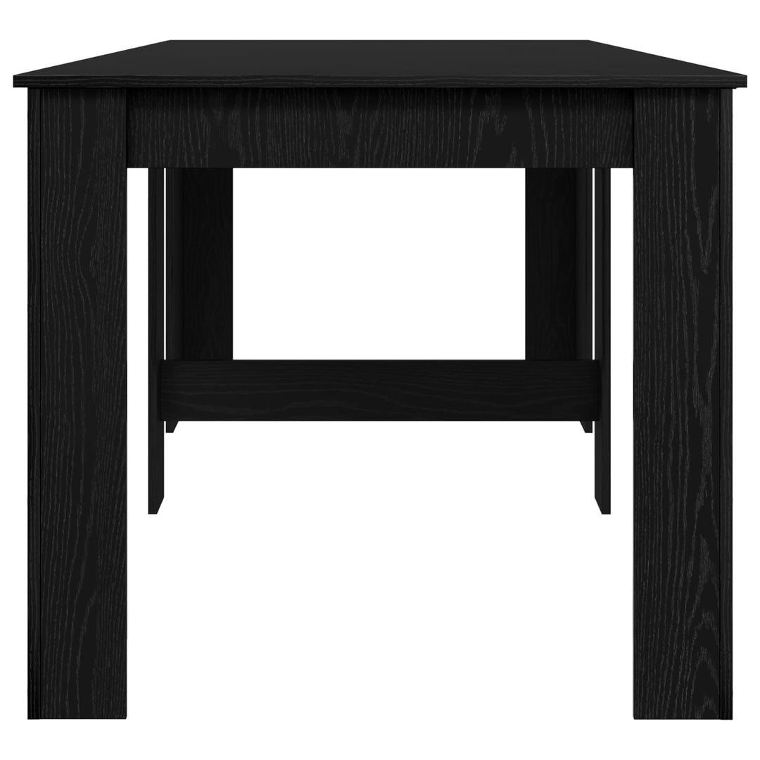 Spisebord 240 x 85 x 75 cm Konstrueret træ Sort eg Rektangulær