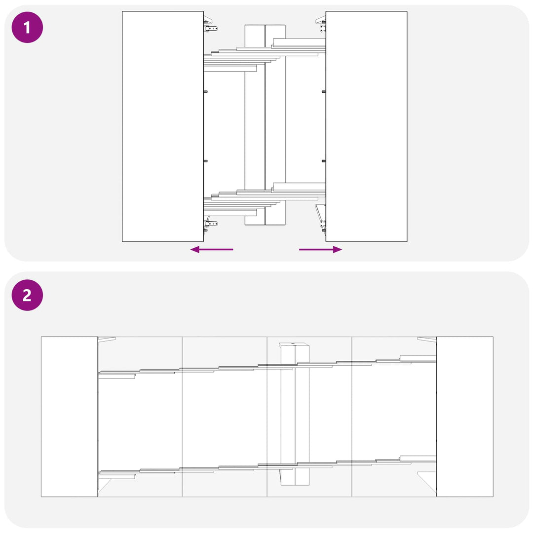 Spisebord 240 x 85 x 75 cm Konstrueret træ Sonoma-eg