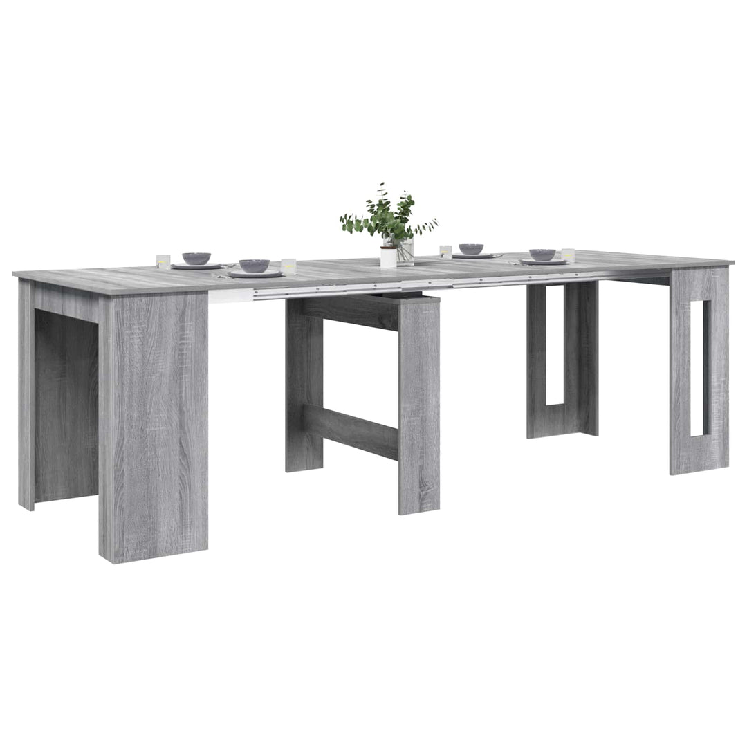 Spisebord 240 x 85 x 75 cm Konstrueret træ Grå Sonoma