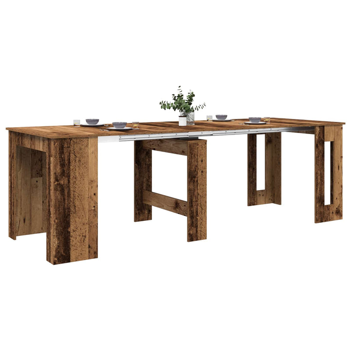 Spisebord 240 x 85 x 75 cm Konstrueret træ Gammelt træ