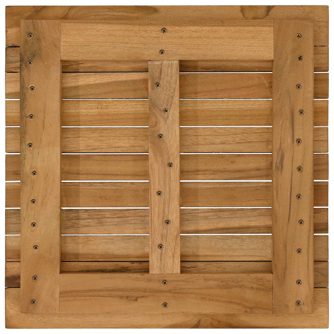 Bordplade 40 x 40 x 3,5 cm Firkantet Massiv Teaktræ Naturfarvet