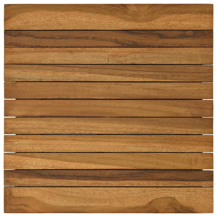 Bordplade 40 x 40 x 3,5 cm Firkantet Massiv Teaktræ Naturfarvet