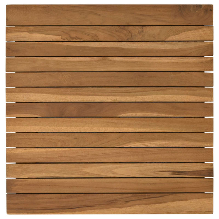 Bordplade 50 x 50 x 3,5 cm Firkantet Massiv Teaktræ Naturfarvet