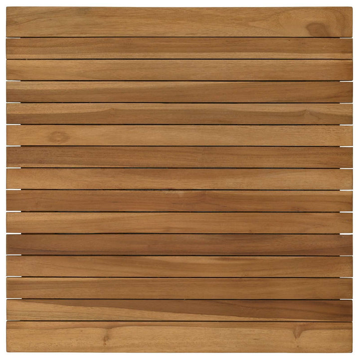 Bordplade 60 x 60 x 3,5 cm Firkantet Massiv Teaktræ Naturfarvet