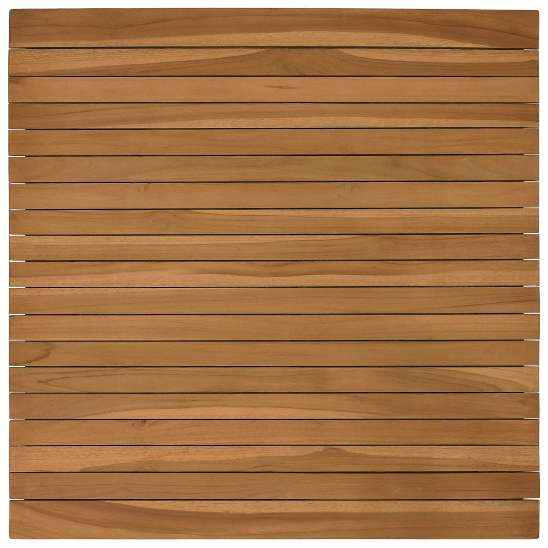 Bordplade 70 x 70 x 3,5 cm Firkantet Massiv Teaktræ Naturfarvet