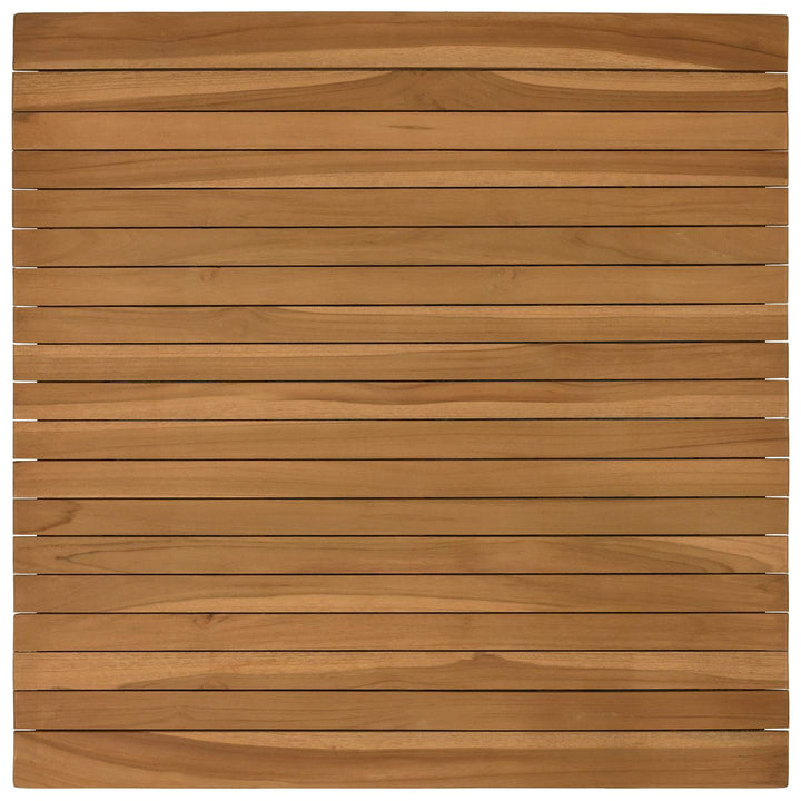 Bordplade 70 x 70 x 3,5 cm Firkantet Massiv Teaktræ Naturfarvet