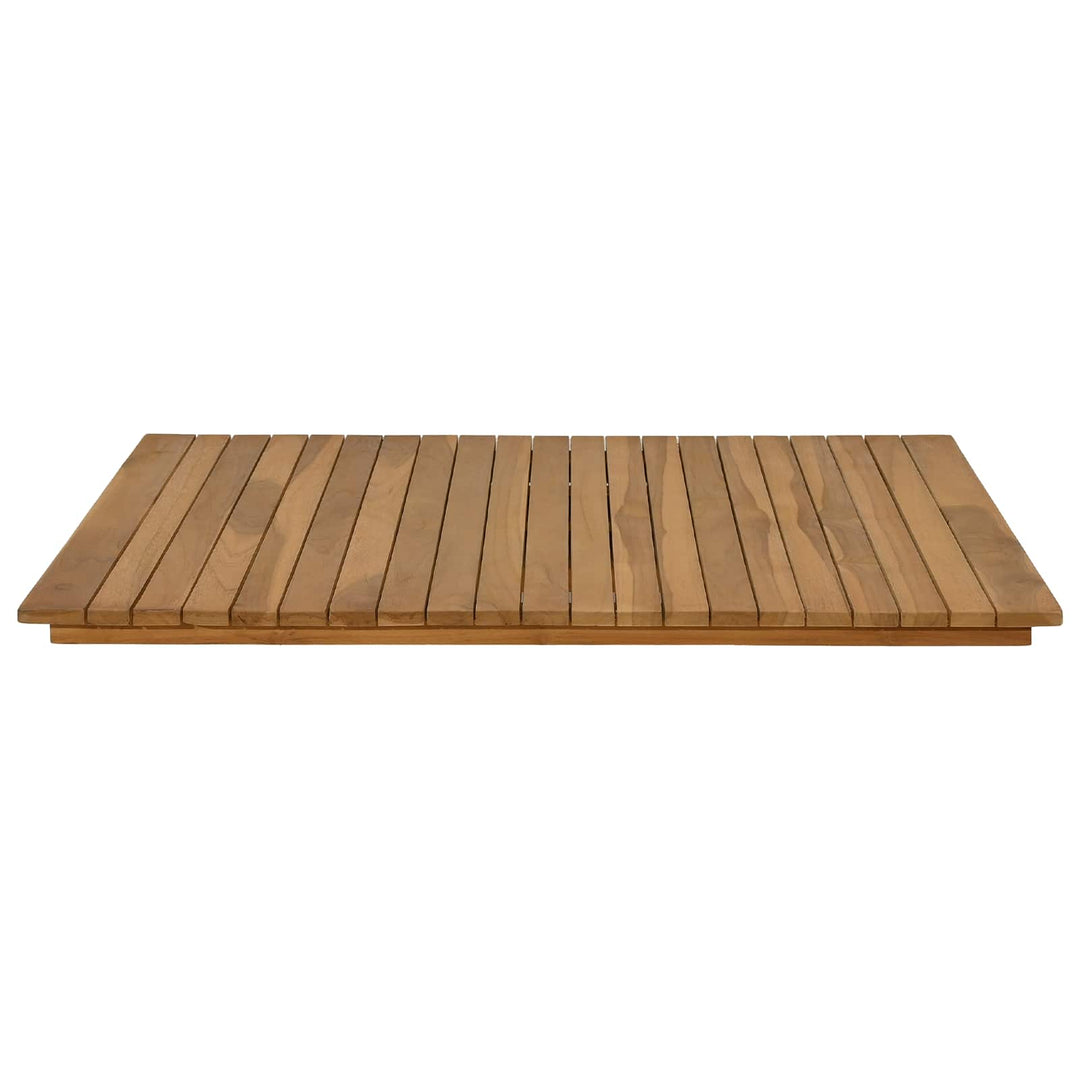 Bordplade 80 x 80 x 3,5 cm Firkantet Massiv Teaktræ Naturfarvet