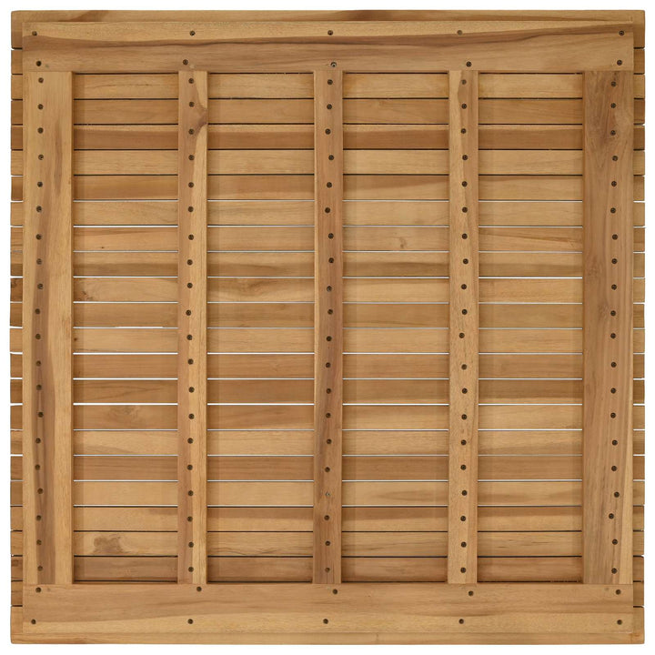 Bordplade 90 x 90 x 3,5 cm Firkantet Massiv Teaktræ Naturfarvet
