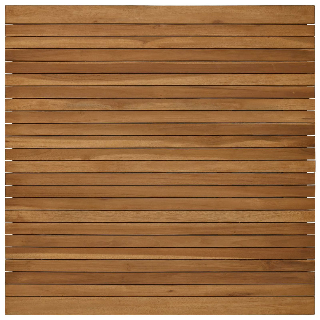 Bordplade 90 x 90 x 3,5 cm Firkantet Massiv Teaktræ Naturfarvet