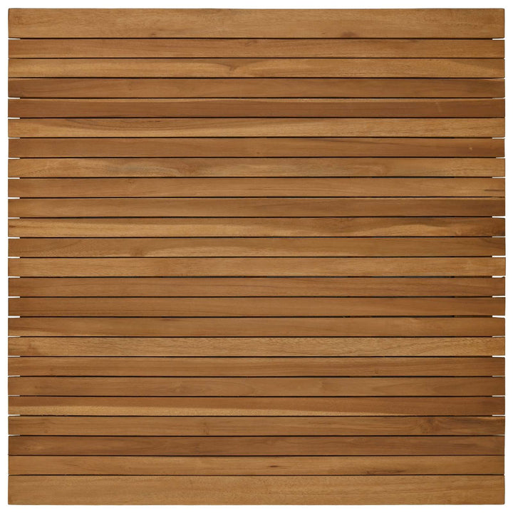 Bordplade 90 x 90 x 3,5 cm Firkantet Massiv Teaktræ Naturfarvet