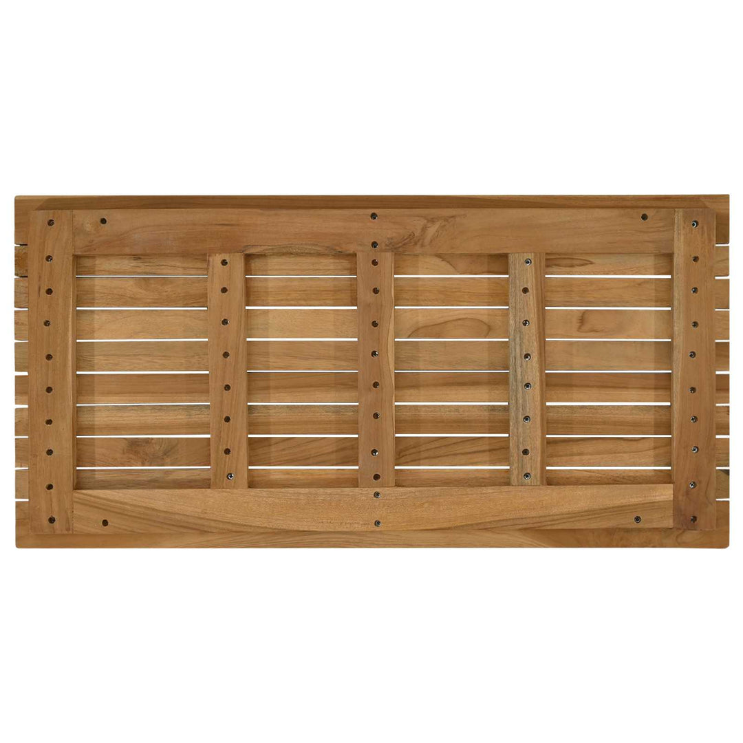 Bordplade 80 x 40 x 3,5 cm Rektangulær Massiv Teaktræ